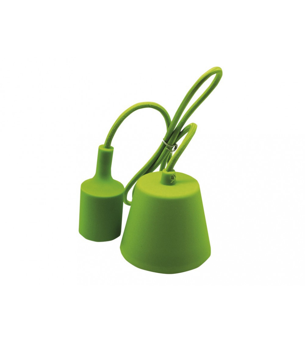 Comprar PORTALAMPARAS+CABLE FLORON 1M E27 SILICONA VERDE en España