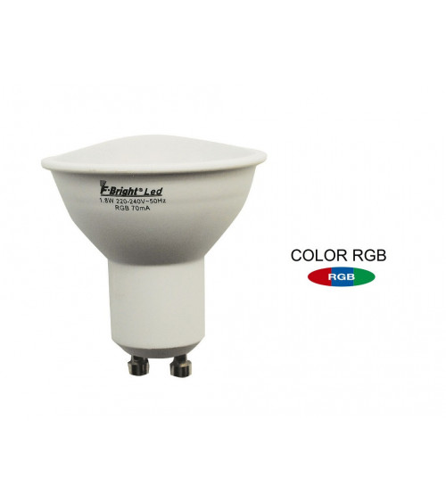 Comprar LAMPARA DICROICA LED RGB CON EFECTOS GU10 1