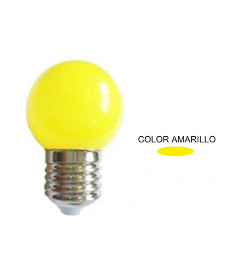 Comprar LAMPARA ESFERICA LED AMARILLA IP44 ESPECIAL GUIRNALDA E27 0