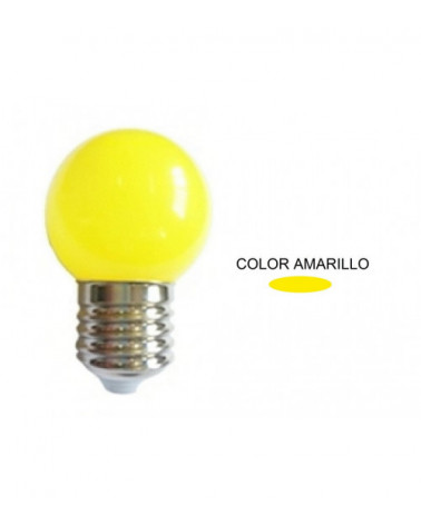 Comprar LAMPARA ESFERICA LED AMARILLA IP44 ESPECIAL GUIRNALDA E27 0