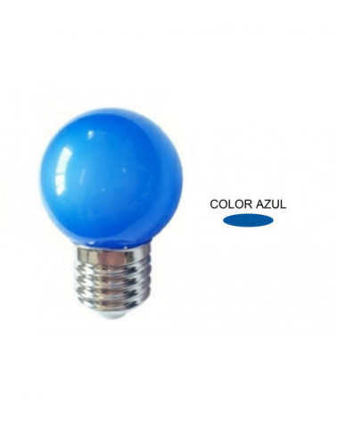 Comprar LAMPARA ESFERICA LED AZUL IP44 ESPECIAL GUIRNALDA E27 0