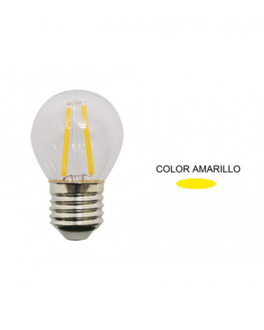 Comprar LAMPARA ESFERICA FILAMENTO LED AMARILLA E27 1