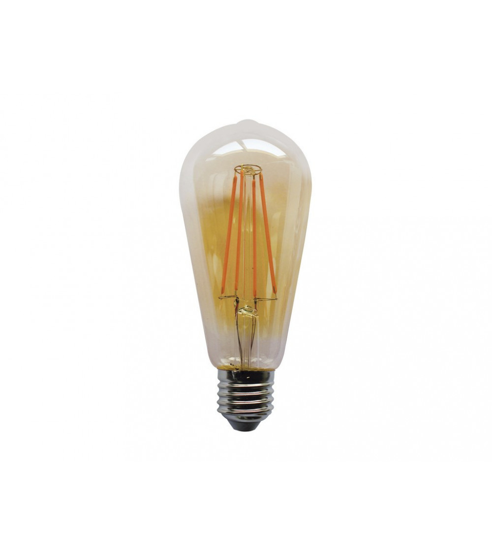 Comprar LAMPARA EDISON CRISTAL GOLD FILAMENTO LED REGULABLE E27 7W 2200K 360º 230V en España