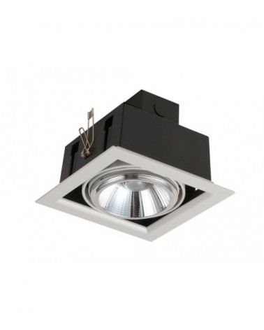 Comprar DOWNLIGHT EMPOTRABLE ORIENTABLE AR111 LED 20W 3000K 24º 230V BLANCO en España