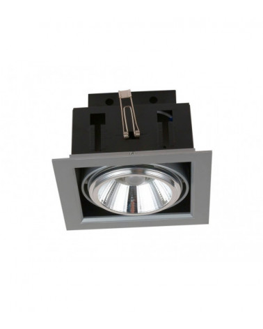 Comprar DOWNLIGHT EMPOTRABLE ORIENTABLE AR111 LED 20W 3000K 24º 230V INOX en España