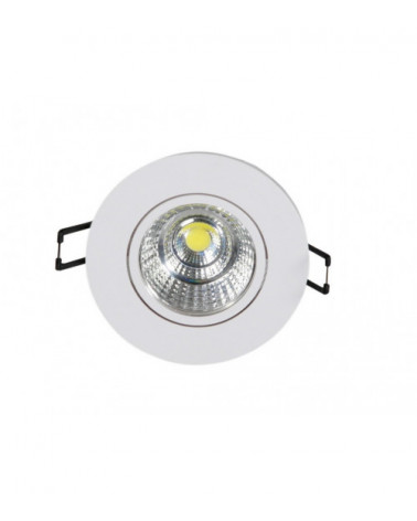 Comprar DOWNLIGHT LED EMPOTRABLE ORIENTABLE REDONDO CORTE 75MM 6W 3000K 36º 230V en España