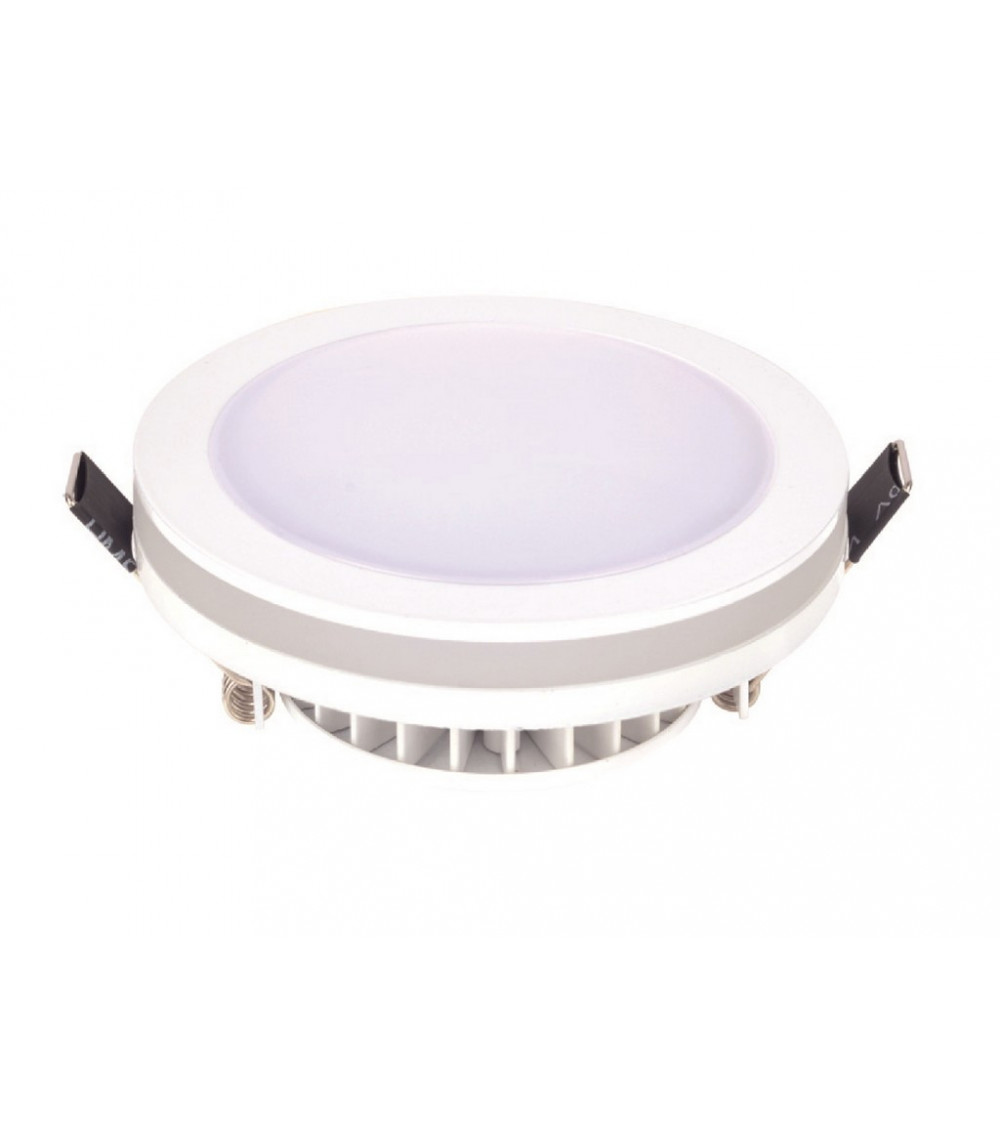 Comprar DOWNLIGHT LED EMPOTRABLE REDONDO IP44 CORTE 70MM 6W 3100K 120º 230V en España