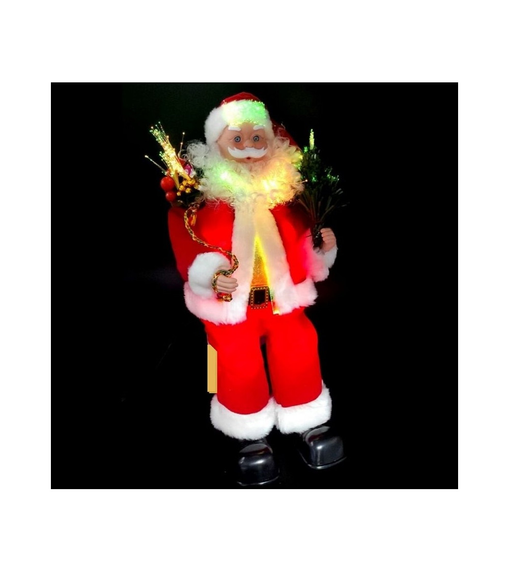 Comprar SANTA CLAUS SENTADO CON ANIMACION Y FIBRA (40 cm ) en España