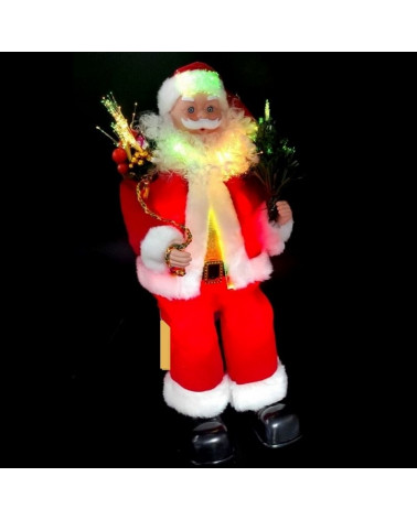 Comprar SANTA CLAUS SENTADO CON ANIMACION Y FIBRA (40 cm ) en España