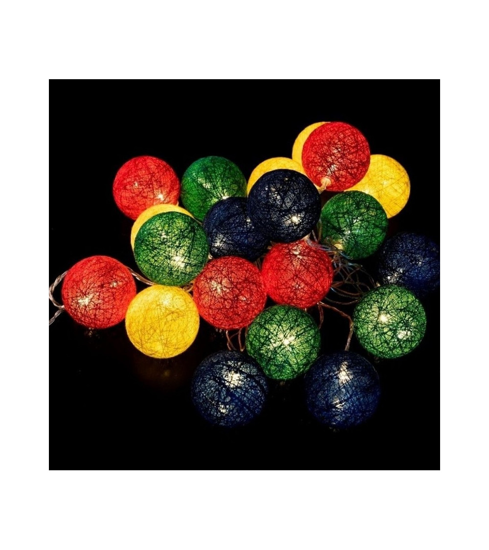 Comprar GUIRNALDA BOLA DE TELA 20 LEDS 0,80W 24V 8,60M en España