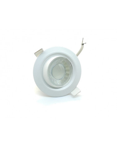 DOWNLIGHT LED EMPOTRABLE ORIENTABLE CUADRADO CORTE 75MM 8W 3000K 90º 230V