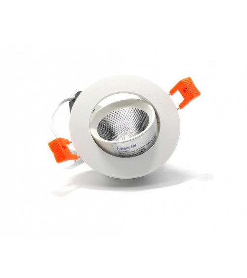 Comprar DOWNLIGHT LED EMPOTRABLE ORIENTABLE REDONDO CORTE 95MM 8W 3000K 36º 230V en España