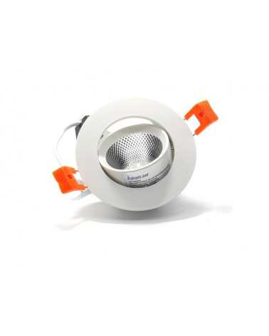 Comprar DOWNLIGHT LED EMPOTRABLE ORIENTABLE REDONDO CORTE 95MM 8W 3000K 36º 230V en España