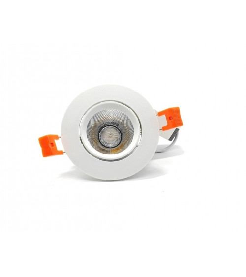 Comprar DOWNLIGHT LED EMPOTRABLE ORIENTABLE REDONDO CORTE 95MM 8W 3000K 36º 230V en España